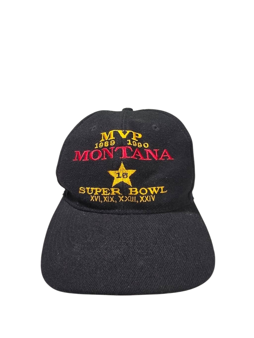 LA Gear Vintage Black Embroidered MVP Super Bowl Baseball Cap